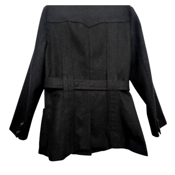 J. CREW Black Belted Peacoat - Picture 8 of 11